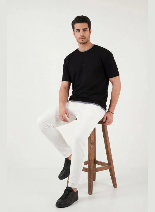 بوراتي Buratti Regular Fit Crew Neck OYSHO Fabric T-Shirt Men's T-Shirt 5904091