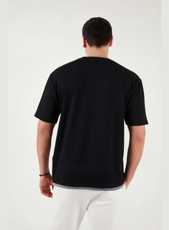 Buratti  Buratti Regular Fit Crew Neck OYSHO Fabric T-Shirt Men's T-Shirt 5904091 for Men | Best Price UAE