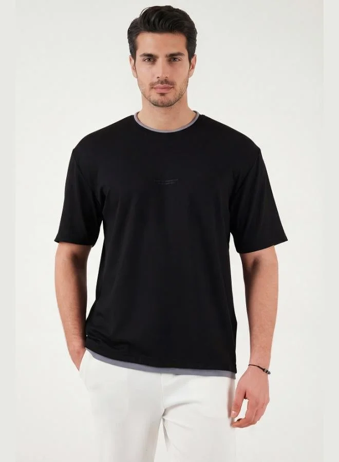 بوراتي Buratti Regular Fit Crew Neck OYSHO Fabric T-Shirt Men's T-Shirt 5904091