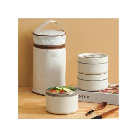 3 lunchboxes + 2 thermal lunchbags, 420ml capacity, 6.5cm x 11.5cm 1 thermal lunchbag, 550ml capacity, 8.5cm x 11.5cm 1 thermal lunchbag