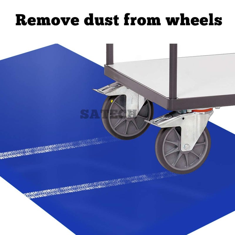 SATECH Sticky/Tacky/Adhesive Mat 18" x 36" Blue (Case of 4 Mats,30 Sheets Each) for Cleanroom Laboratory Hospital Construction Pets - Image 5