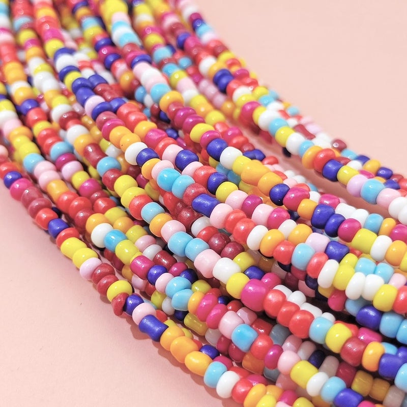 Bocar Multi Layer Chunky Bib Statement Seed Beads Cluster Collar Necklace for Women Gift (NK-10351) - Image 4