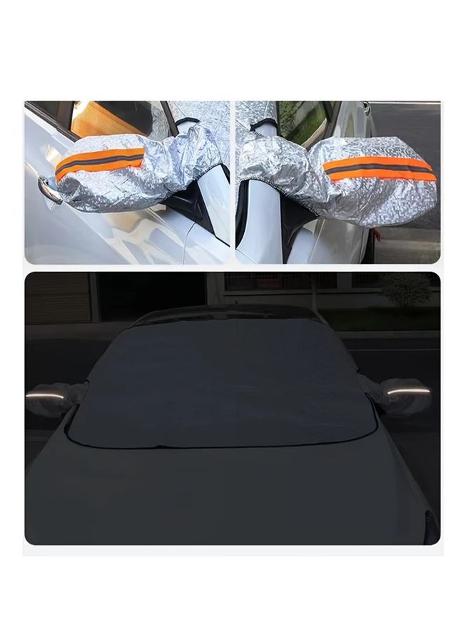 Universal Car Sun Visor Snow Cover 140x110cm All Weather Magnetic Protective Car Accessory - Image 4