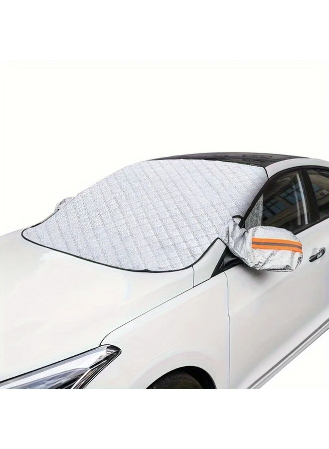 Universal Car Sun Visor Snow Cover 140x110cm All Weather Magnetic Protective Car Accessory - Image 1