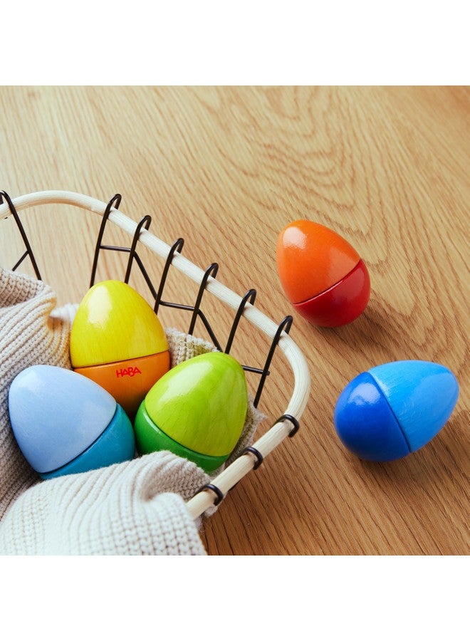 HABA Fun with Sounds Wooden Eggs - 5 Acoustic Sounds, Made in Germany, Kids Musical Instruments, Toddler Sensory Toys Montessori Toys for 2 yrs+ - Image 3