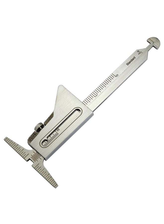 Welding Gauge Gage Test Ulnar Welder Inspection Gauge Both Inch and Metric Checks Internal Misalignment Pipe Wall Thickness Leg Length for a Fillet Weld Crown Height - Image 1