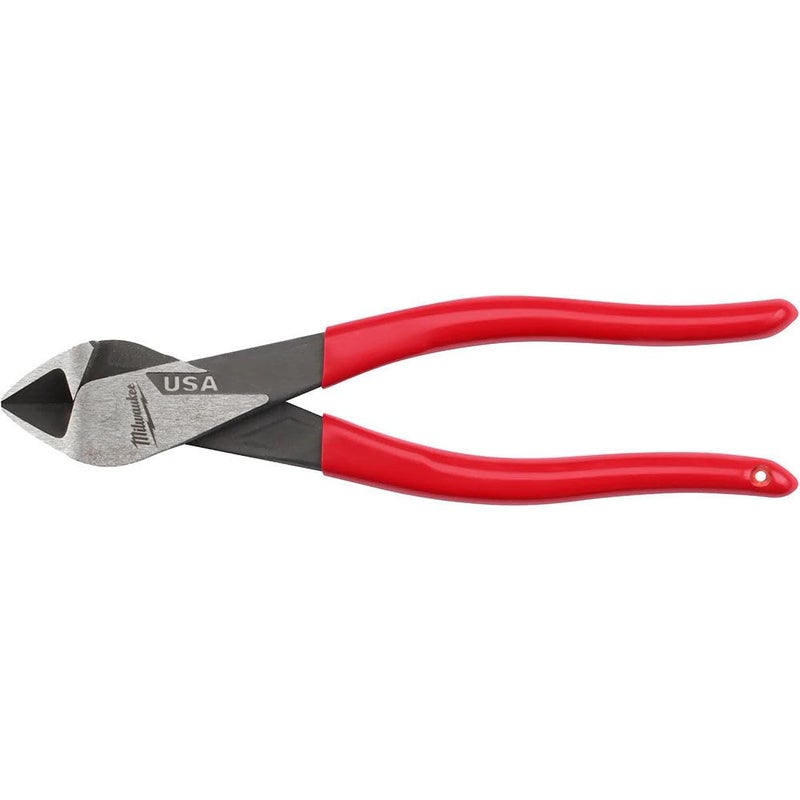 Milwaukee Electric - 8 Diagonal Dipped Grip Cutting Pliers USA - Image 1