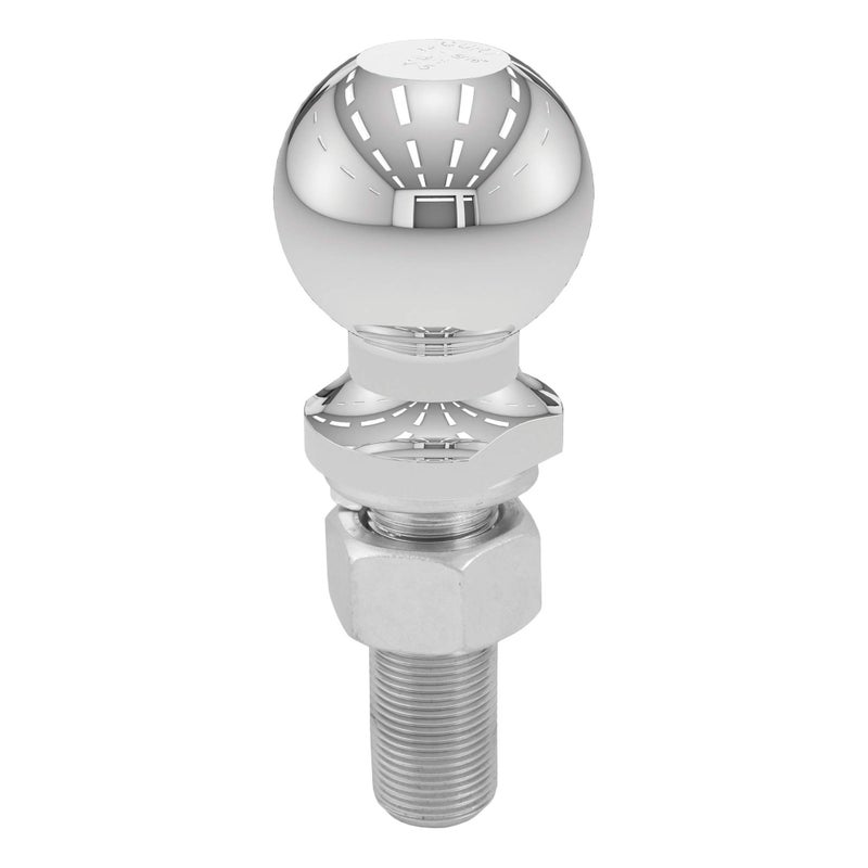 كرة سحب مقطورة CURT 40021 كروم، 6,000 رطل، قطر 2-5/16 بوصة، عمود 1 x 3 بوصة