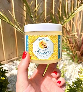 Ultra bee 100 Natural Exeskin Balm 200ml Soothes Dry Sensitive Skin and Dry Itchy Scalp Also Suitable for People Prone to Eczema Psoriasis Dermatitis Rosacea - Image 2