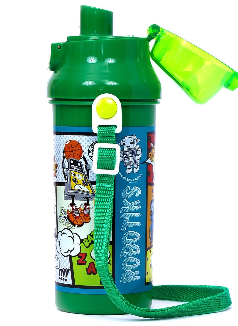 Eazy Kids Water Bottle 600Ml - Green  - Image 4