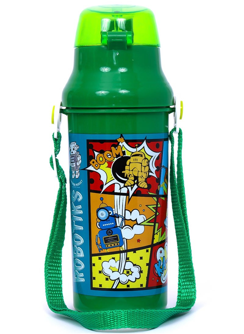 Eazy Kids Water Bottle 600Ml - Green  - Image 2