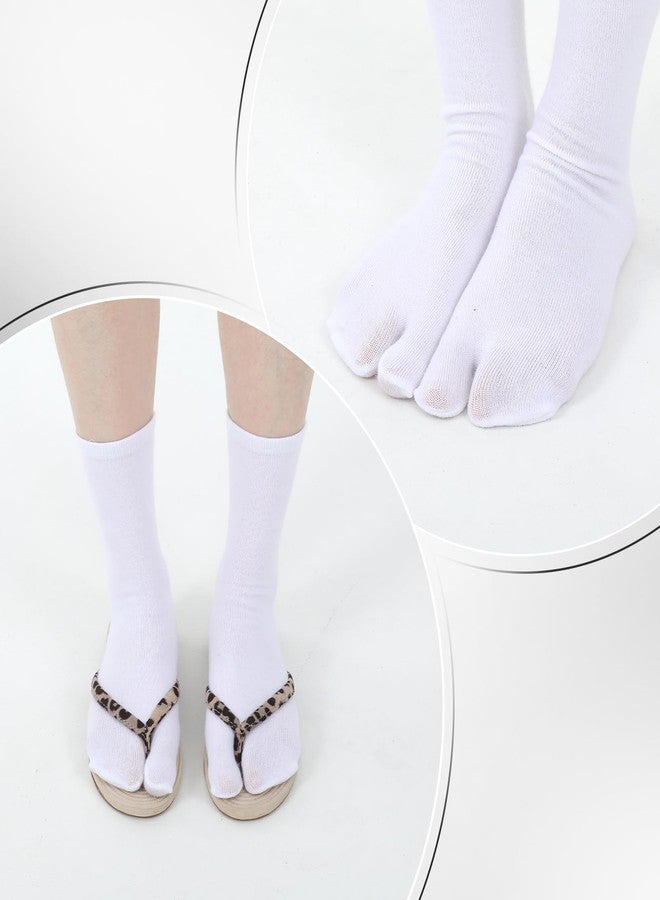 Ymapinc جوارب تابي يابانية من Ymapinc، عبوة من 3 قطع، جوارب بيضاء على شكل شبشب، شباشب نينجا قابلة للتهوية للجنسين - Image 2