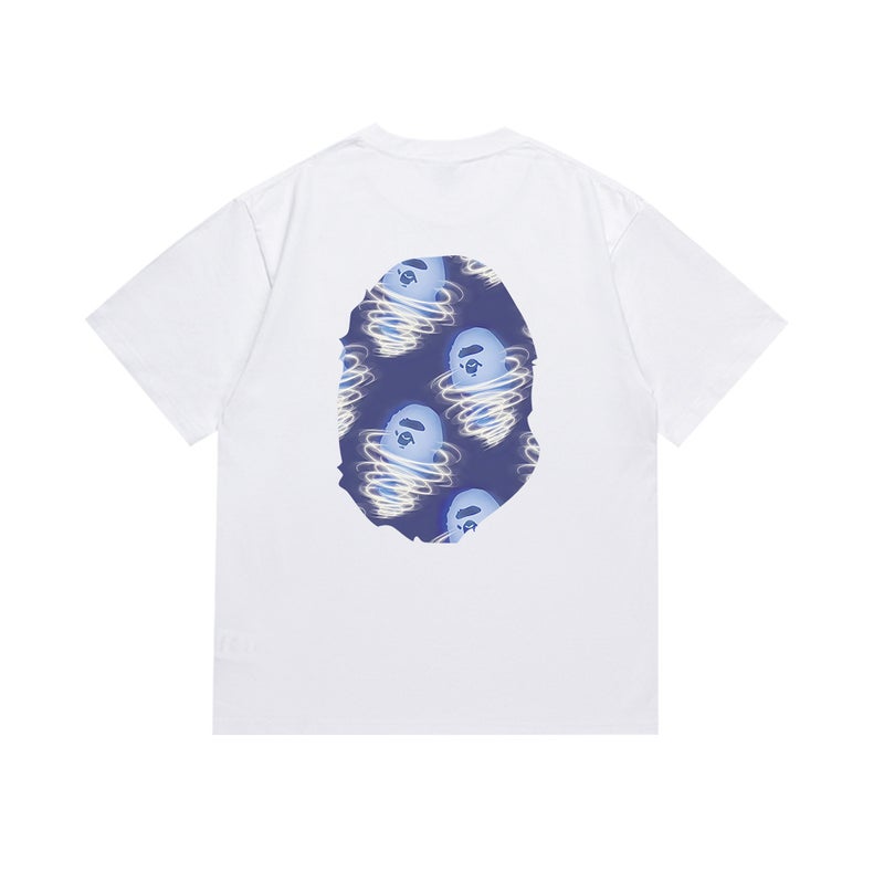 بايب تي شيرت رياضي قصير الأكمام مموه مشترك بين BAPE وميامي الدولي للجنسين - موضة الشارع العصرية - Image 1