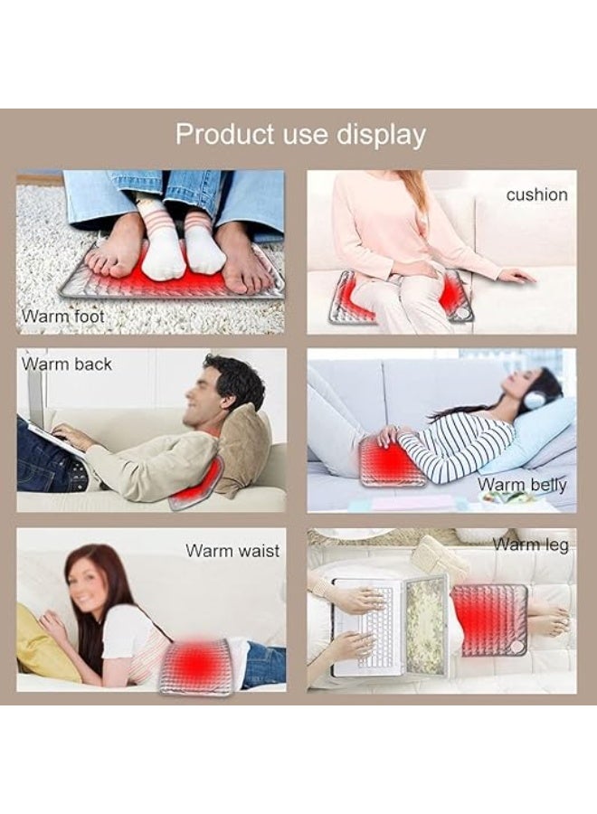 Electric Heating Pad – Soft & Comfortable Pain Relief – Wet & Dry Heat Therapy for Back & Muscle Comfort - Image 4