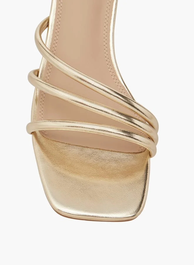 Flora Bella By Shoexpress Women Block Heeled Strap Sandals with Buckle Closure