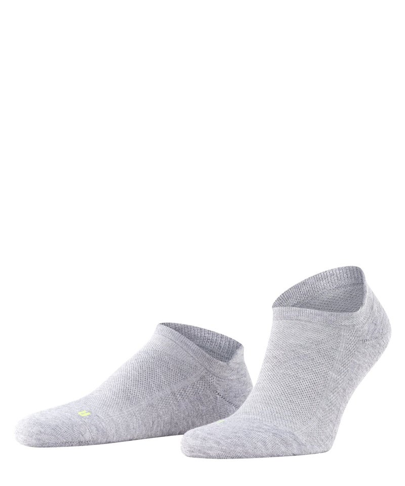 FALKE Unisex Cool Kick Sneaker Socks, Breathable, Cooling Effect, Polyester, Ankle Length, Everyday Colorful Sock, Grey (Light Grey 3400), 10.5-11.5, 1 Pair