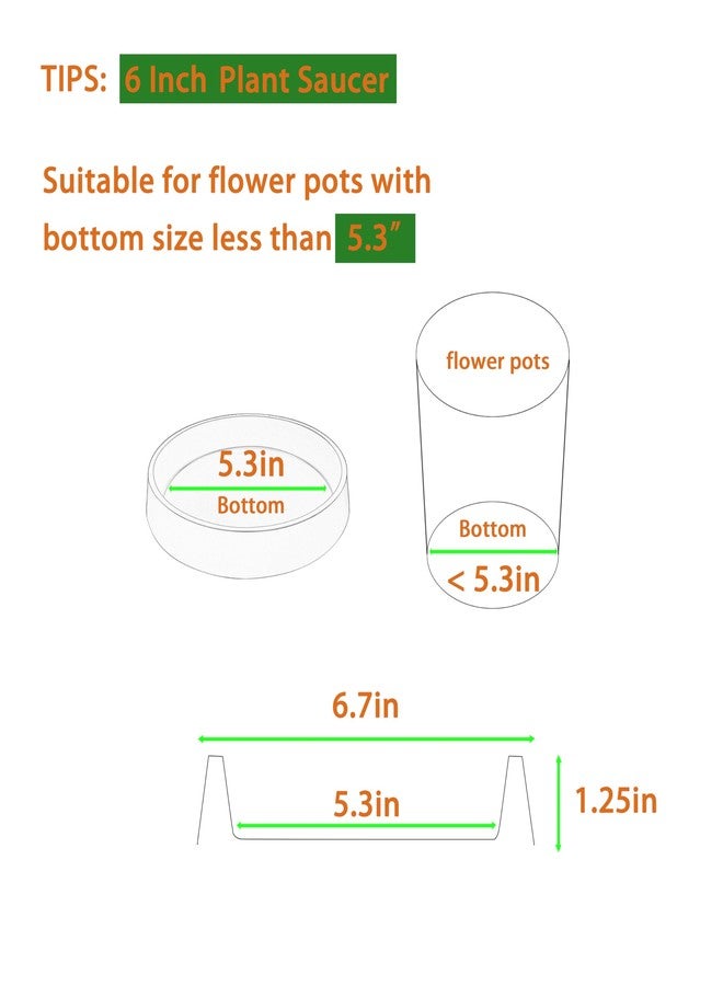Bleuhome Plant Saucer Plant Saucers for Indoors, Plant-Saucers - Image 2