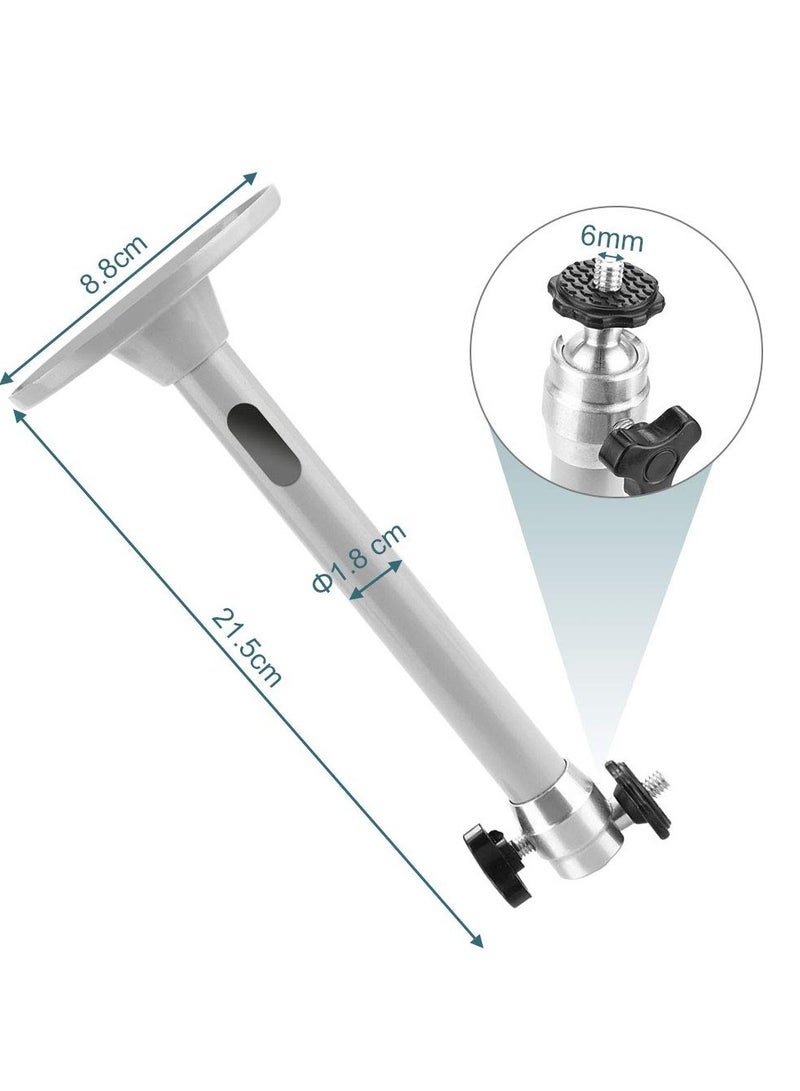 SYOSI Projector Wall, Mini Ceiling Mount Stand, Universal Projector Ceiling,  Mount Bracket 360 Swivel, 90 Tilt Wall Mount Hanger Tilt & Swivel Projector Holder, for Most Mini Projector Bracket - Image 2