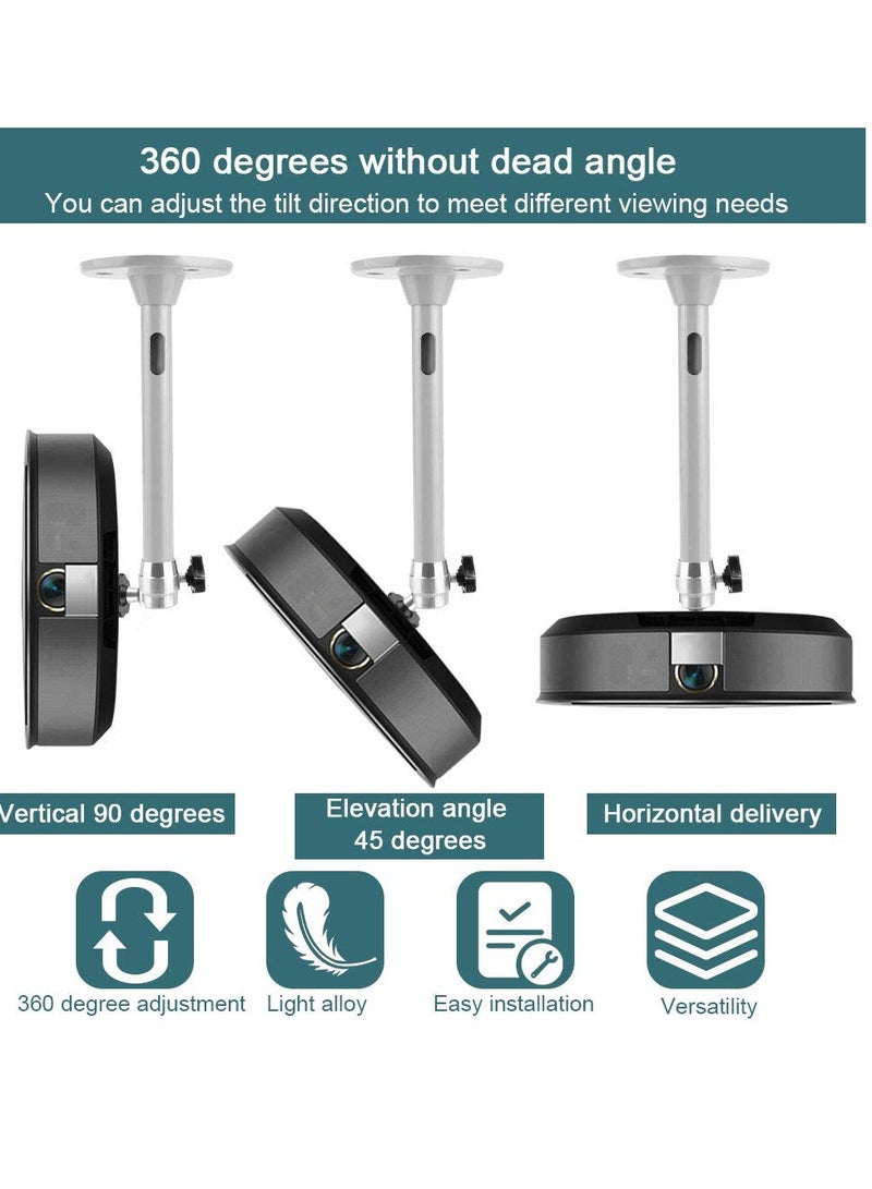 SYOSI Projector Wall, Mini Ceiling Mount Stand, Universal Projector Ceiling,  Mount Bracket 360 Swivel, 90 Tilt Wall Mount Hanger Tilt & Swivel Projector Holder, for Most Mini Projector Bracket - Image 4