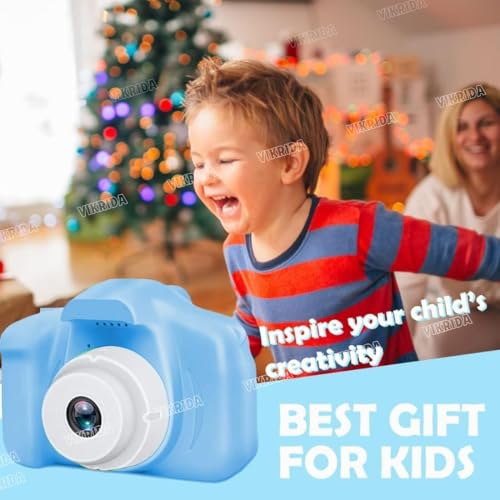 VikriDA Kids Digital Camera with 2.0" Screen | HD Photo & Video Recording, USB Rechargeable, 100° Wide Angle Lens – Green - Image 4
