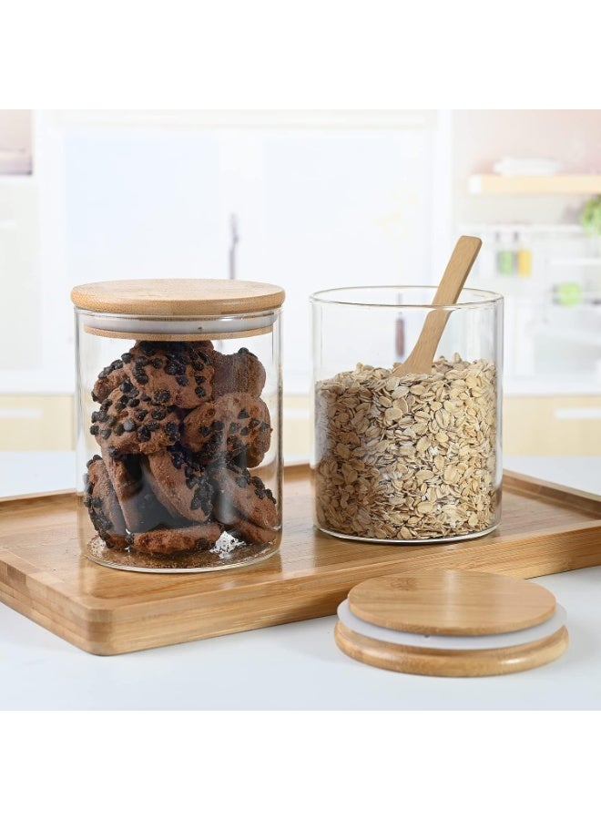 Airtight Jar with Bamboo Food Storage Containers, Moisture-Proof Storage for Sugar, Coffee, Tea, 200ml - Image 4
