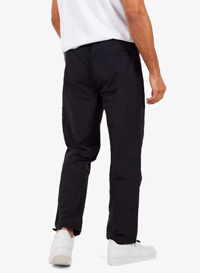 BRAVE SOUL MENS TASLAN LOOSE FIT CARGO PANT; ELASTICATED WAIST; OVERSIZED SIDE ZIP POCKETS CUFF ADJUSTER AT HEM