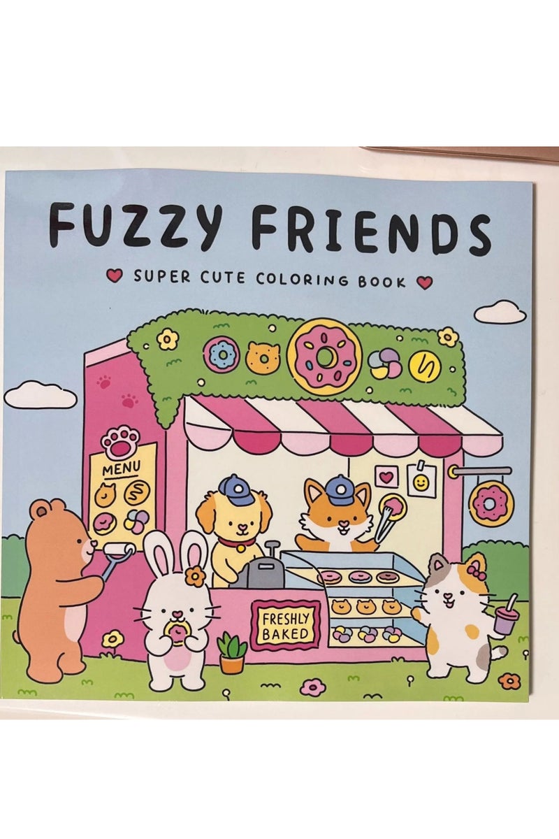 Coloring Books for Adults & Teens: Adorable Animal Characters with Easy-to-Color Designs