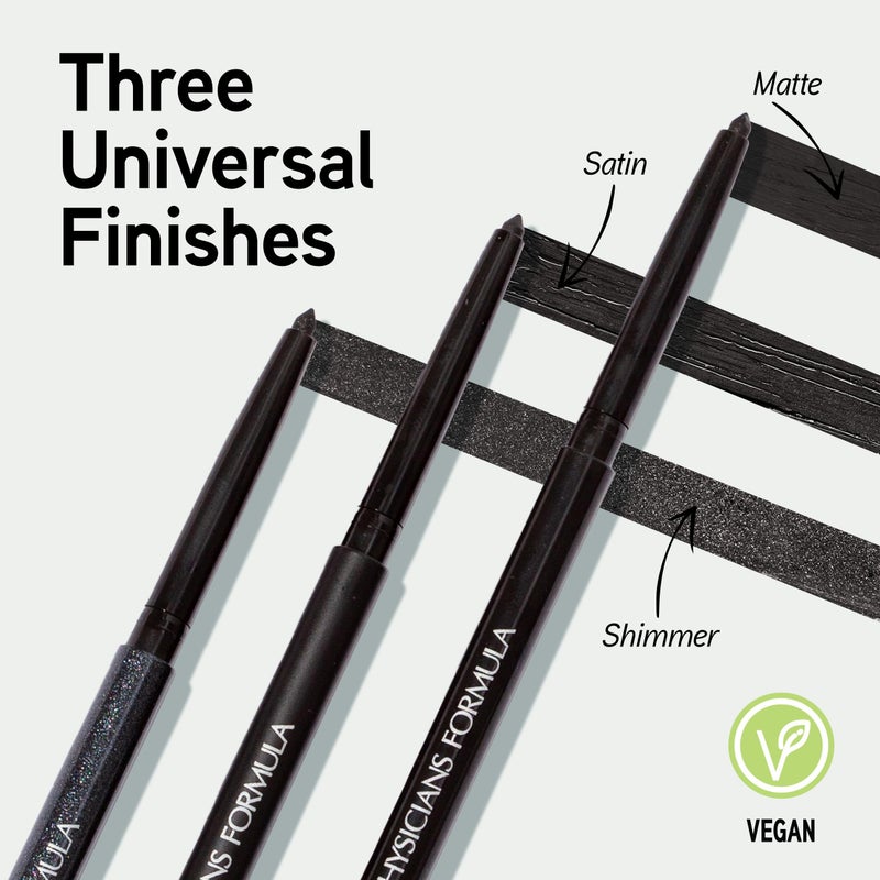 Physicians Formula Eye Booster Gel Black Eyeliner Set of 3, Shimmer, Satin, Matte, Water-Resistant, Smudge Resistant, Lasts All Day - Image 2