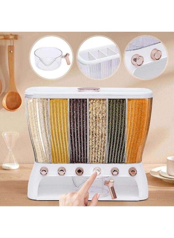 6-compartment divided legume dispenser + measuring jug - Image 3