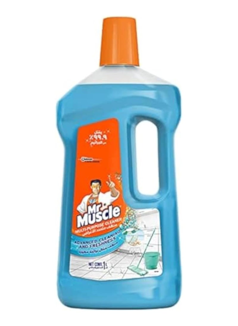 Mr Muscle Mr. Muscle Multi-Purpose Cleaner & Disinfectant, Sea Calm - 1 Liter 