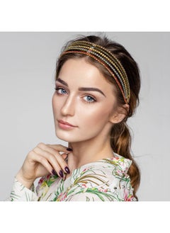 ANCIRS 2 Pack Multi Layered Elastic Headband for Women, Adjustable Rhinestone Bridal Headpieces, Stretchy Crystal Jewelry Hair Bands Accessories for Girls  - Image 5