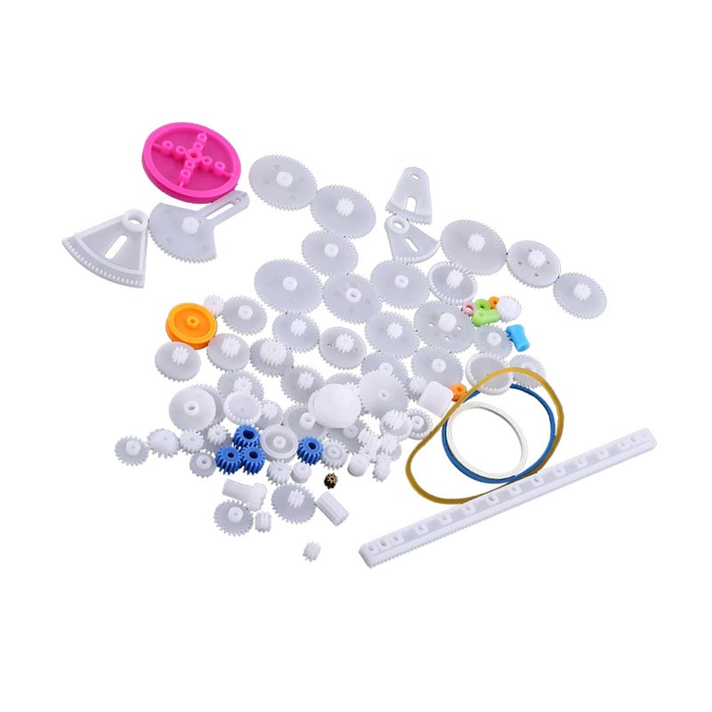 85 Kinds Gear Kit Plastic Gears Pulley Belt Crown Gear Set For DIY Robot Car Motor STEM - Image 4