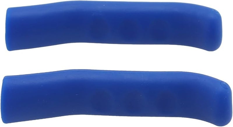 Non Slip TPR Brake Lever Covers Ergonomic Bike Grips Reduce Hand Fatigue Blue Pair - Image 1