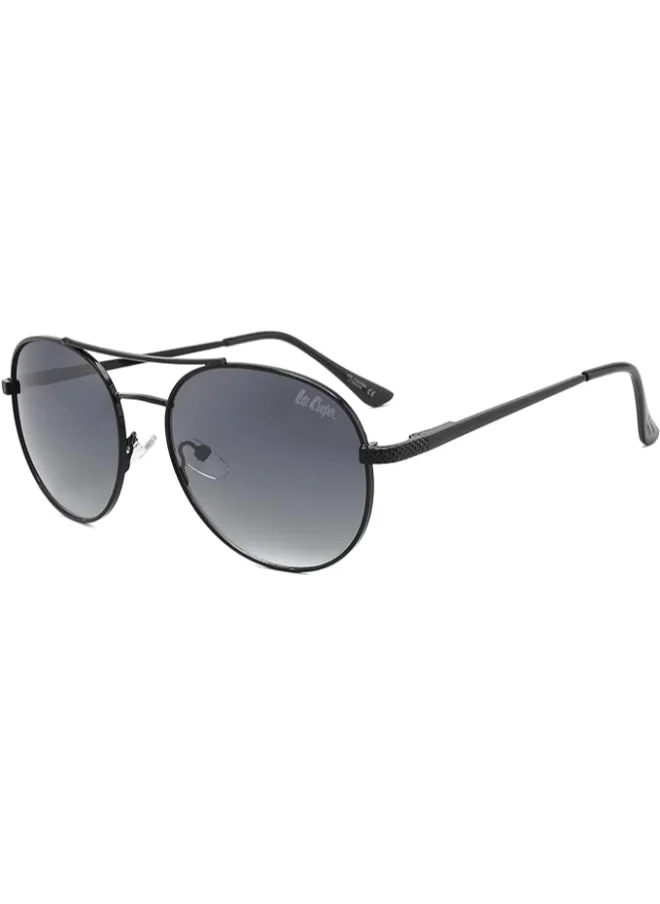Lee Cooper Polarized Sunglasses Black Frame Gradient Grey Mirror Lens 54mm  - LC1035C02