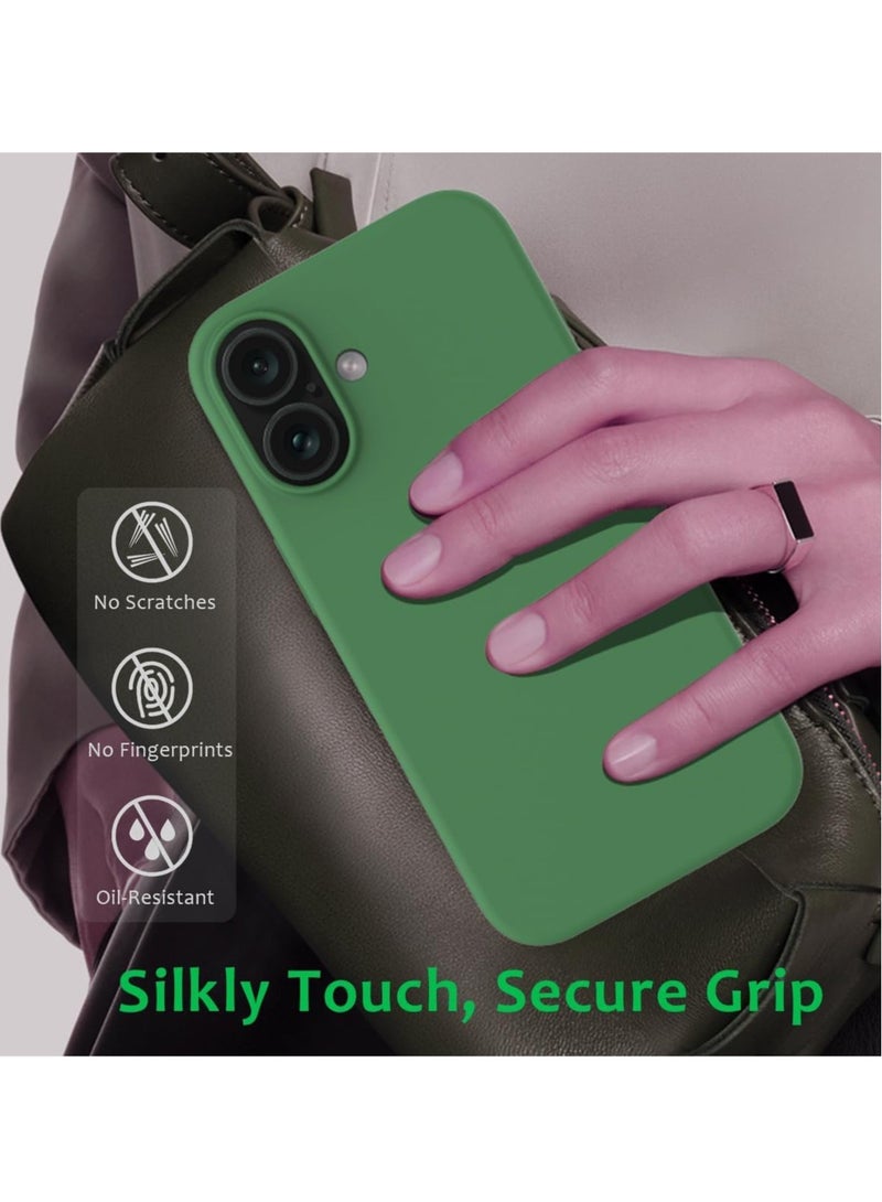 NEW iPhone 16 Slim Fit Matte Green TPU Case – Soft, Flexible Silicone Back Cover - Image 3