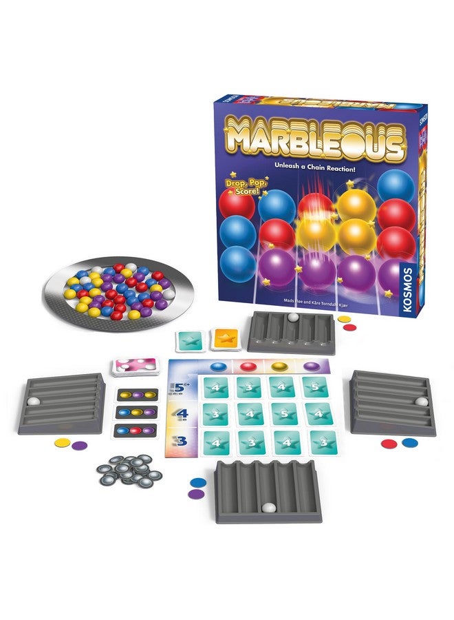 Thames & Kosmos Marbleous - Colorful Marble Strategy Game | 30 Minute Playtime | Family Game Night 1-4 Players | Ages 8 & UP - Image 1