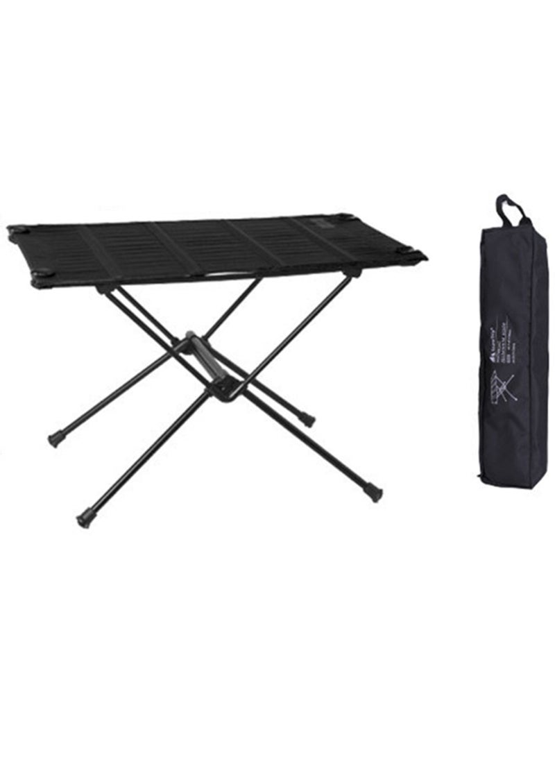 WeiHeng طاولة نزهة قابلة للطي في الهواء الطلق طاولة تخييم محمولة مصنوعة من الألومنيوم للنزهات والمشي في الطبيعة والتخييم والشاطئ والطهي واستخدام الحديقة - Image 1