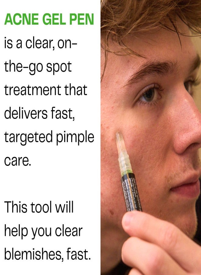 Tiege Hanley TiegeClear Acne Gel Pen for Men, Targeted Facial Skin Care with Salicylic Acid Spot Gel, Invisible Liquid Patch Finish, Twist Click Pen with Silicone Applicator, 1.3 mL - Image 2