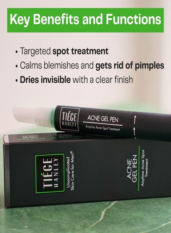 Tiege Hanley TiegeClear Acne Gel Pen for Men, Targeted Facial Skin Care with Salicylic Acid Spot Gel, Invisible Liquid Patch Finish, Twist Click Pen with Silicone Applicator, 1.3 mL - Image 3
