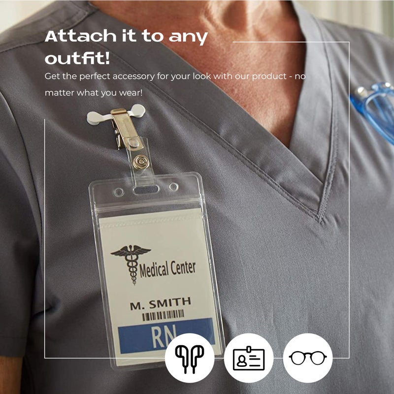 Readerest Magnetic Eyeglass Holder - Set of 2 - Strong and Secure, Easy Clip-On Holder for Eyeglasses, Sunglasses, ID Badges, Black - Image 5