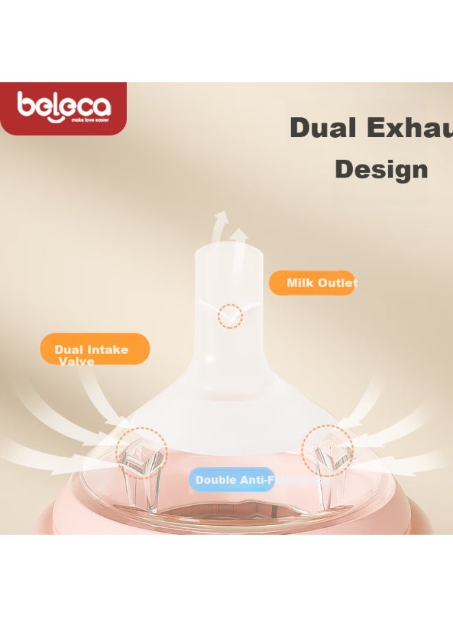 Beleca Straw Bottle For Infants 1-3 Years Old And Above, Toddler Training Ppsu Straw Bottle 300ml With Nipple - Image 2