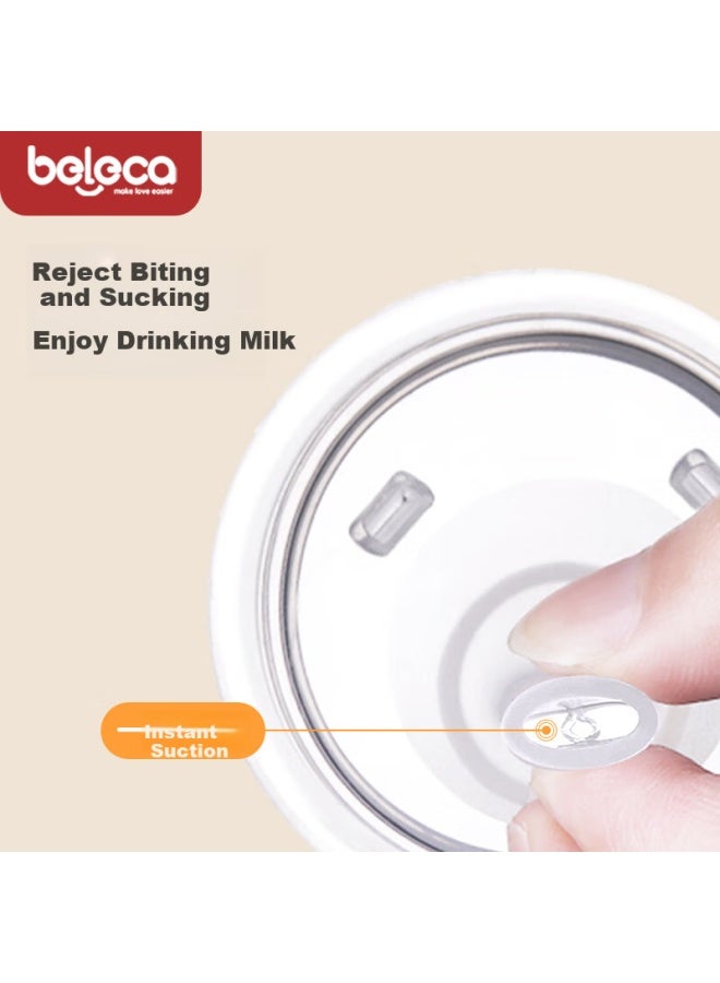 Beleca Straw Bottle For Infants 1-3 Years Old And Above, Toddler Training Ppsu Straw Bottle 300ml With Nipple - Image 3