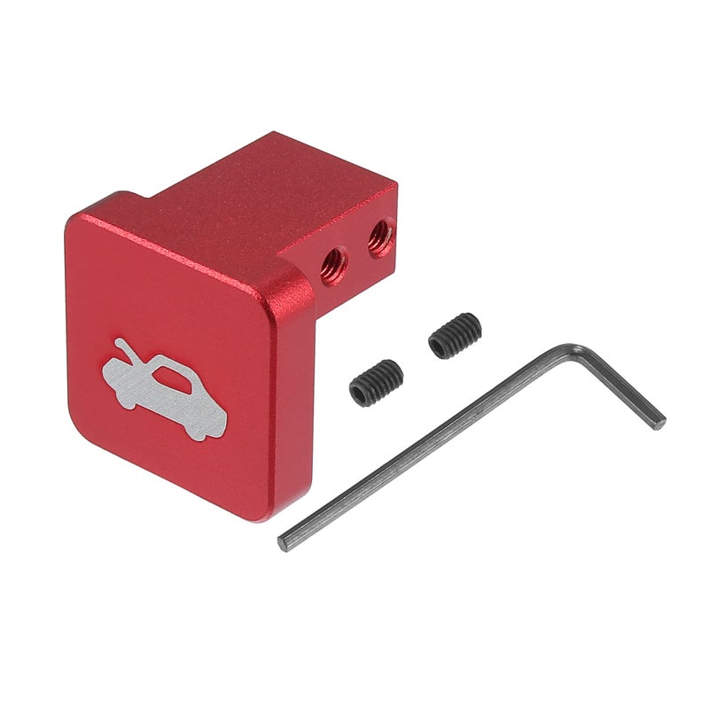 A ABSOPRO Hood Latch Release Handle Repair Kit for Honda Civic 19962011 for Honda CRV 19972006 for Honda Element 20032011 Aluminum Alloy Red