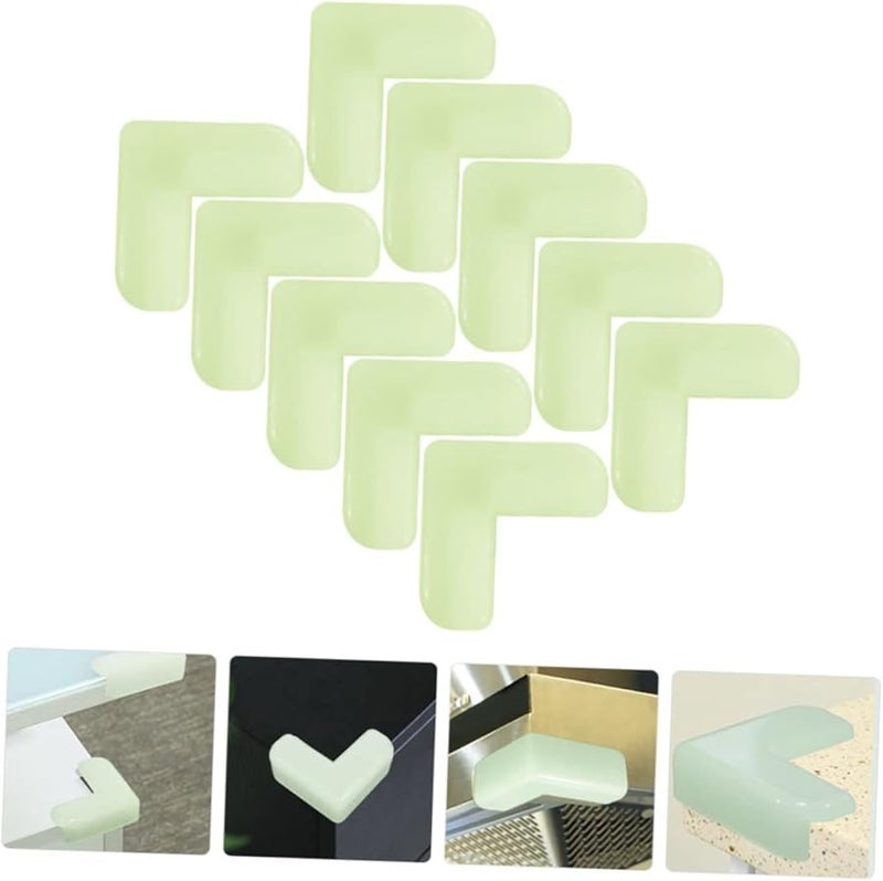 10pcs Transparent PVC Corner Protectors with Adhesive for Furniture Safety Edge Guards - Image 3