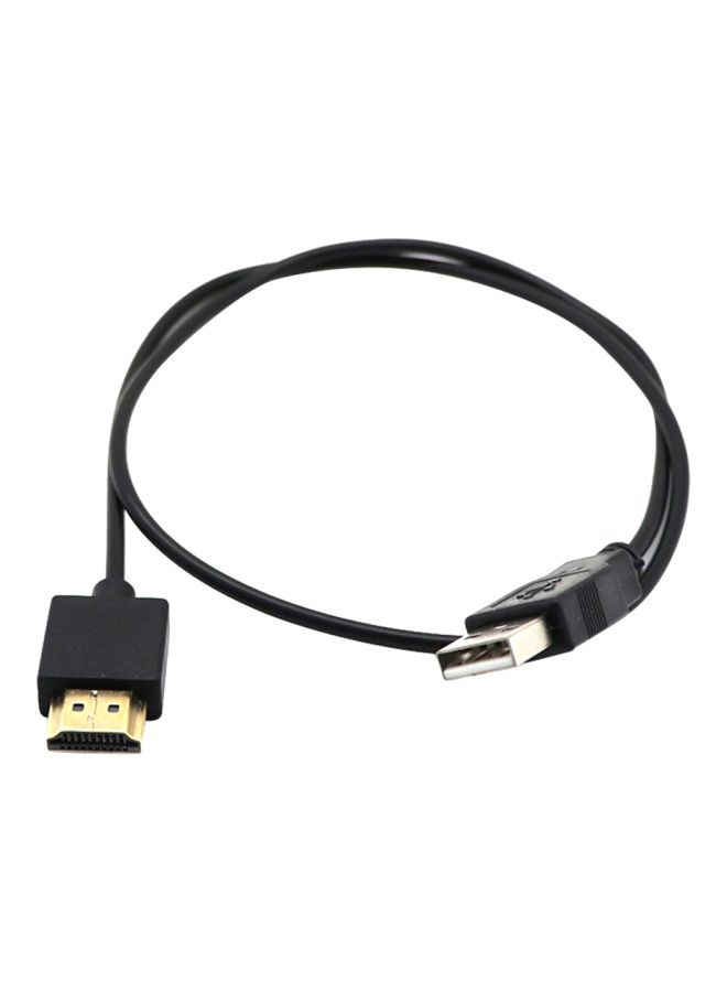 NIBEMINENT USB To HDMI Male Cable Black  - Image 1