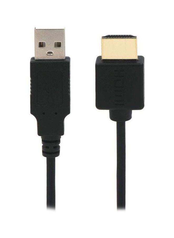 NIBEMINENT USB To HDMI Male Cable Black  - Image 2