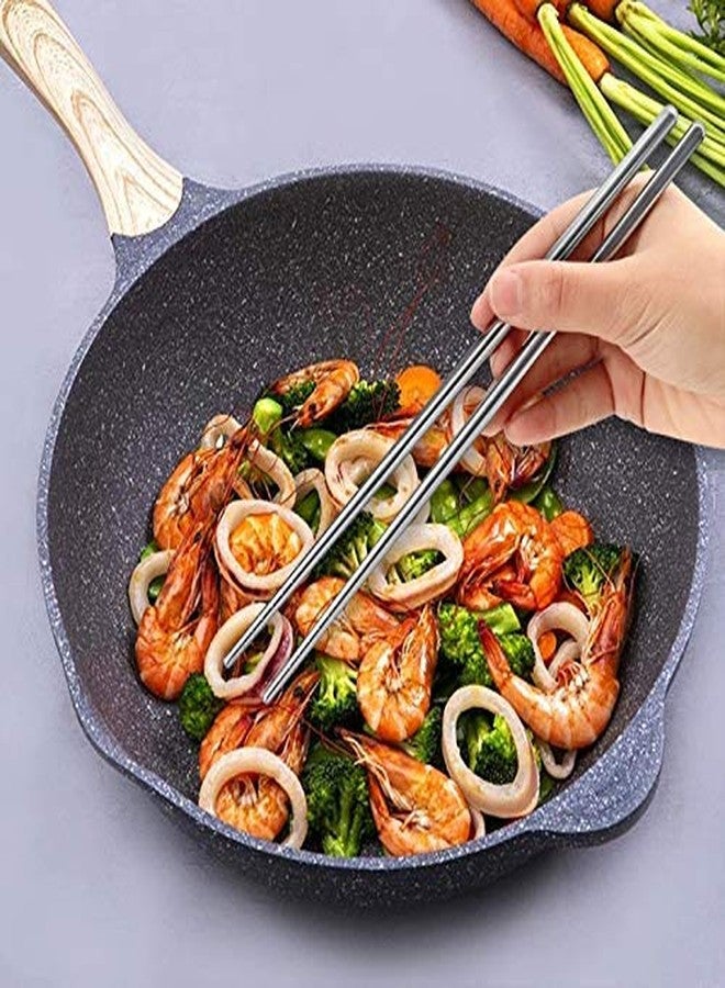 MARMIX 2 Pairs Chopsticks 304 Stainless Steel Anti-Skid Anti-hot Design Vacuum Chopsticks - Image 5