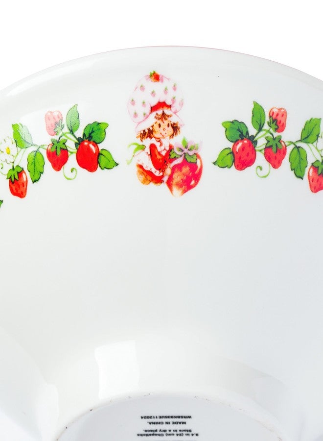 Silver Buffalo Strawberry Shortcake Vintage Berries and Polka Dots Ceramic Ramen Bowl with Chopsticks, 30 Ounces - Image 4