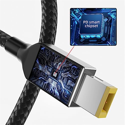 NFHK Type-C USB-C 135W to DC Rectangle 11.0 * 4.5mm Power PD Charge Cable for Thinkpad X1 Legion Y7000P Laptop DC20V 6.25A - Image 5