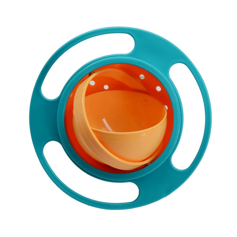 ZTL Gyro Bowl 360 Dgree Rotation Spill Resistant Gyroscopic Bowl with Lid - Image 1